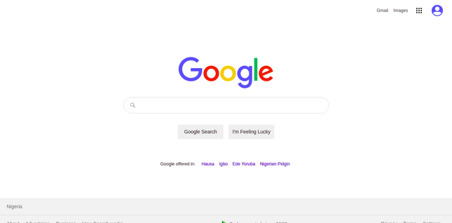 google HomePage clone web